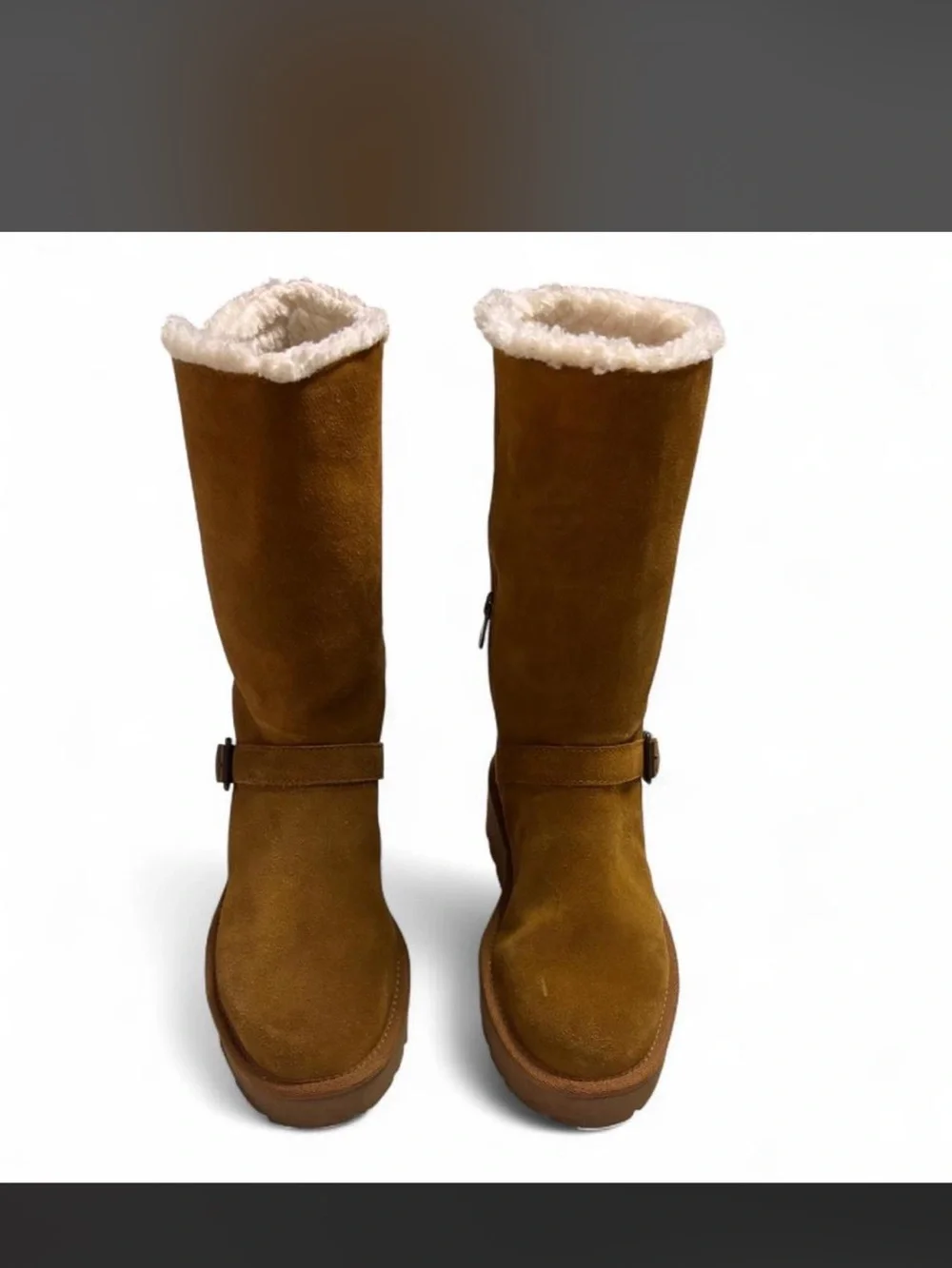 KOOLABURRAby UGG- Kelissa Tall Boots Womens Chestnut Suede Leather- Size: 7.